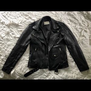 Deadwood Classic Biker Leather Jacket